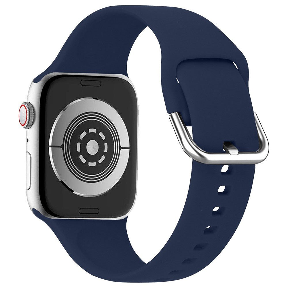 Mega Fint Silikone Universal Rem passer til Apple Smartwatch - Blå#serie_12