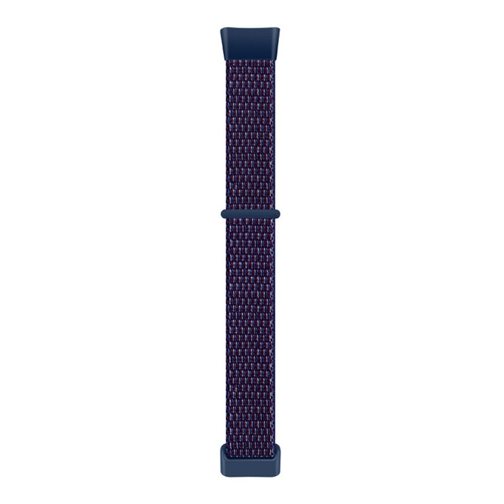 Sejt Nylon Universal Rem passer til Fitbit Charge 3 / Fitbit Charge 4 - Blå#serie_8