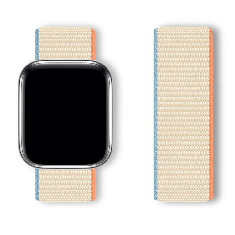 Super Smuk Nylon Universal Rem passer til Apple Smartwatch - Hvid#serie_7