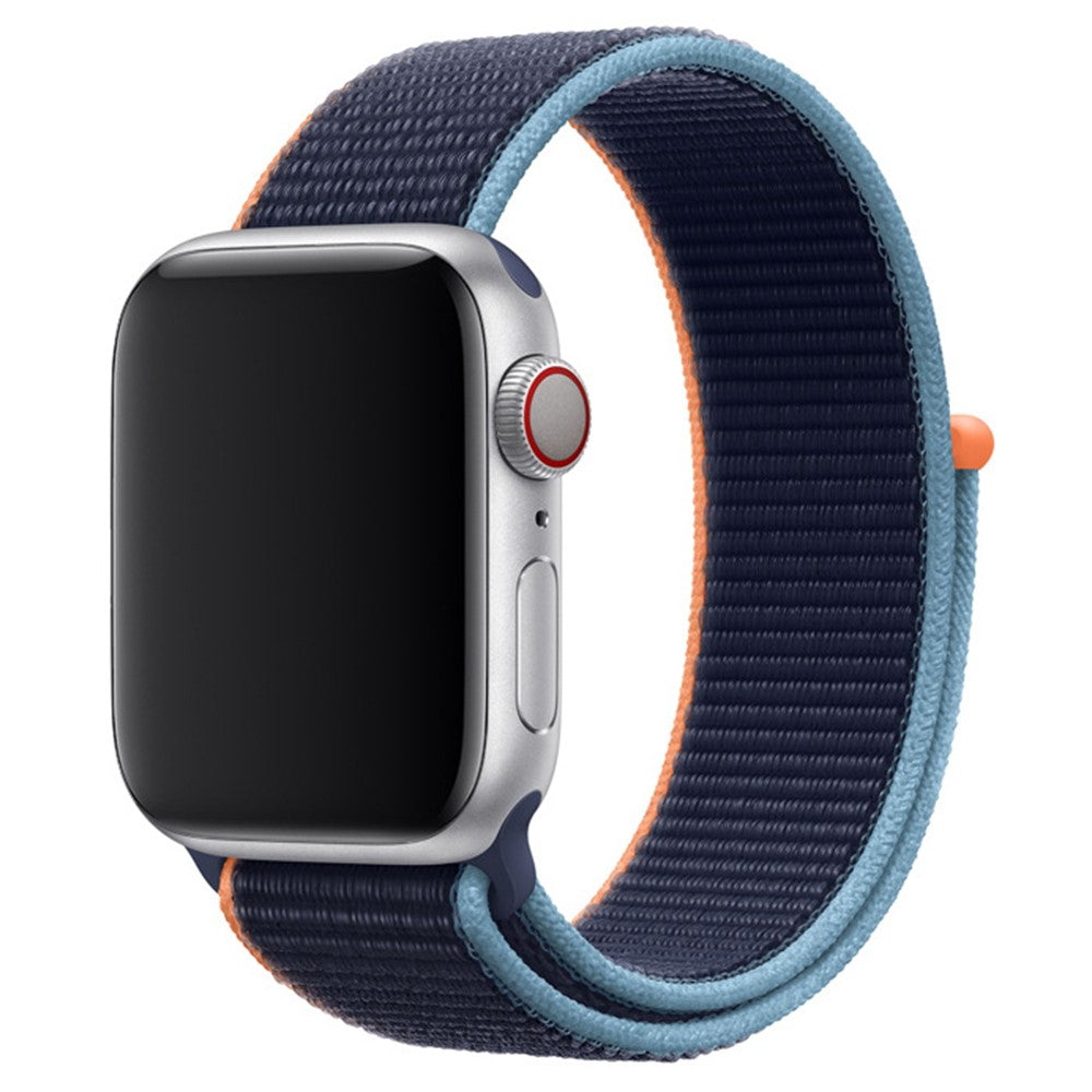Super Smuk Nylon Universal Rem passer til Apple Smartwatch - Blå#serie_9