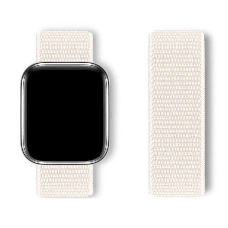 Super Smuk Nylon Universal Rem passer til Apple Smartwatch - Hvid#serie_13