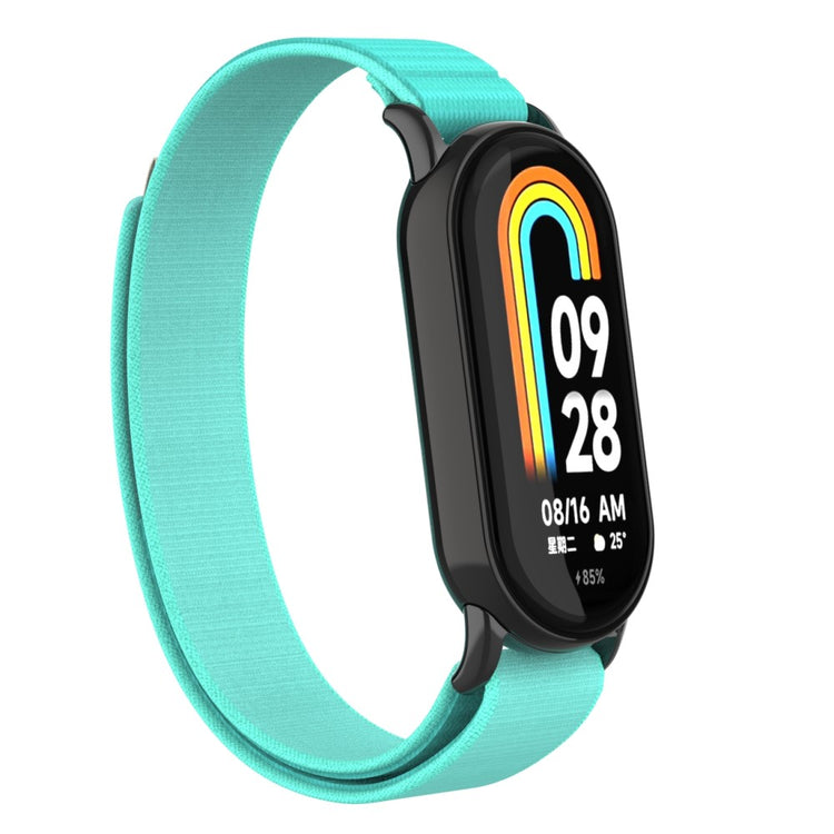 Helt Vildt Flot Nylon Rem passer til Xiaomi Smart Band 8 - Grøn#serie_2