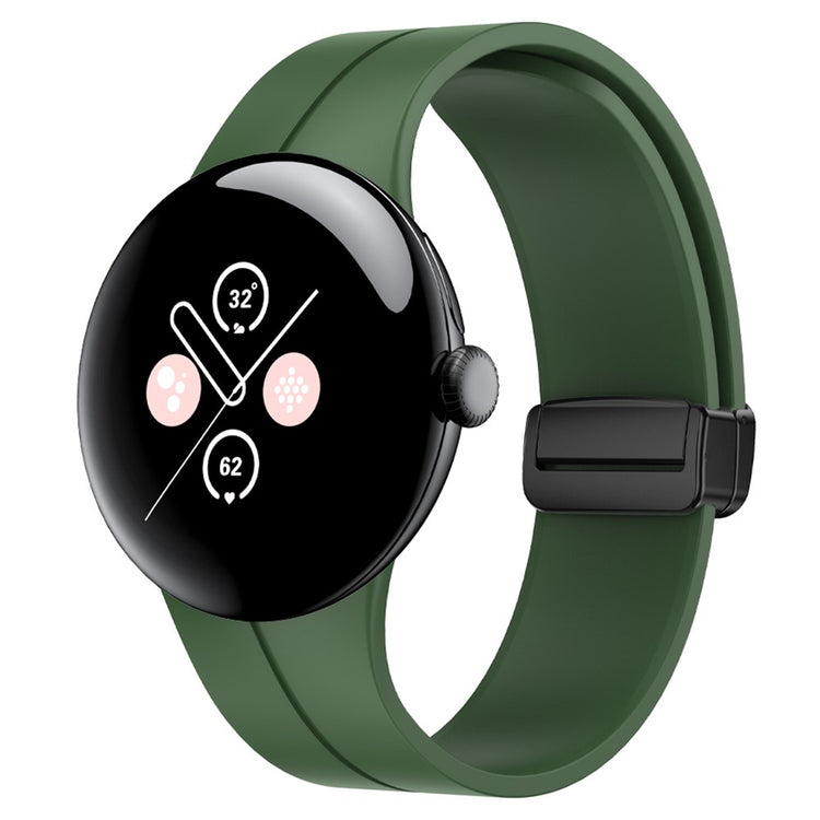 Google Pixel Watch / Google Pixel Watch 2 Silicone Universel Strap - Green#serie_6