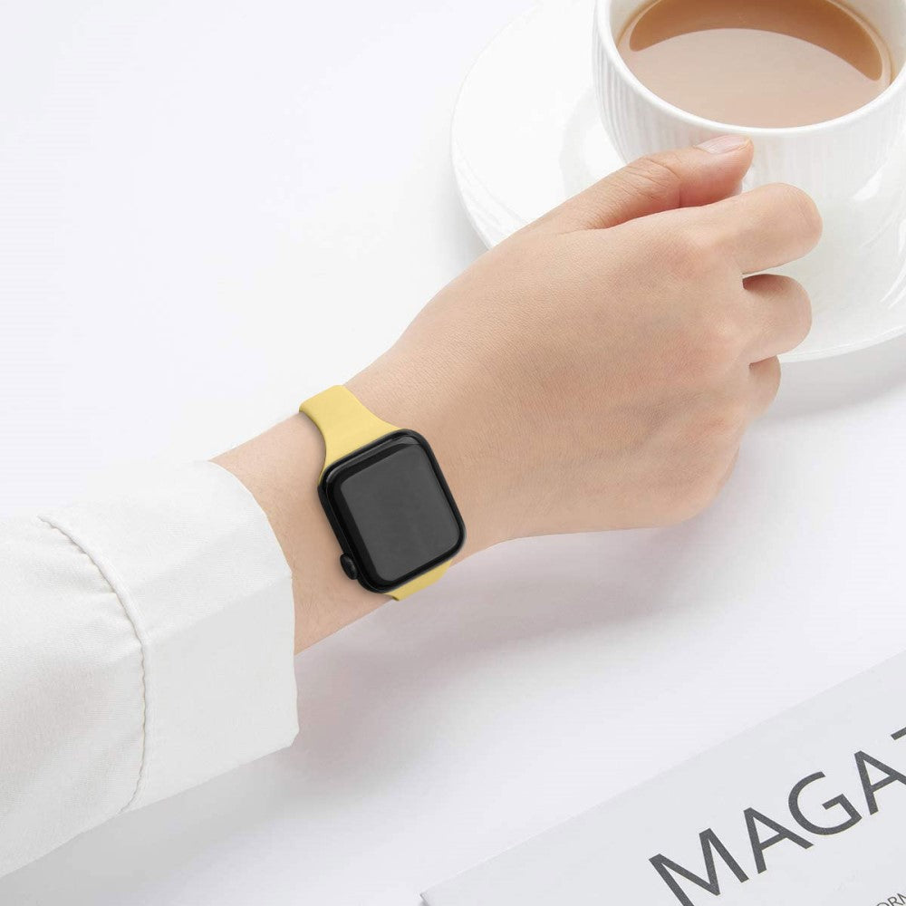 Very Neat Apple Smartwatch Silicone Universel Strap - Yellow#serie_5