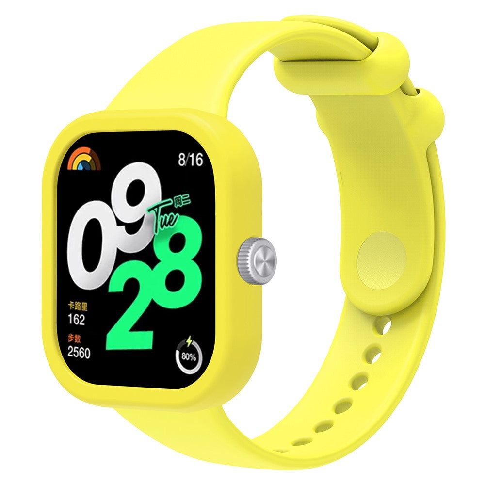 Absolutely Neat Xiaomi Redmi Watch 4 Silicone Strap - Yellow#serie_8