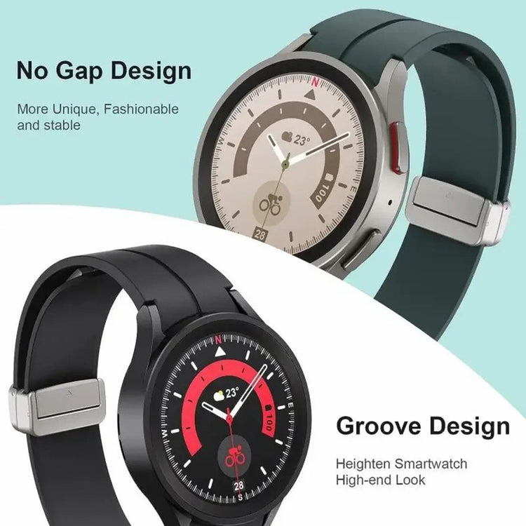 Mega Sweet Samsung Smartwatch Silicone Universel Strap - Black#serie_1