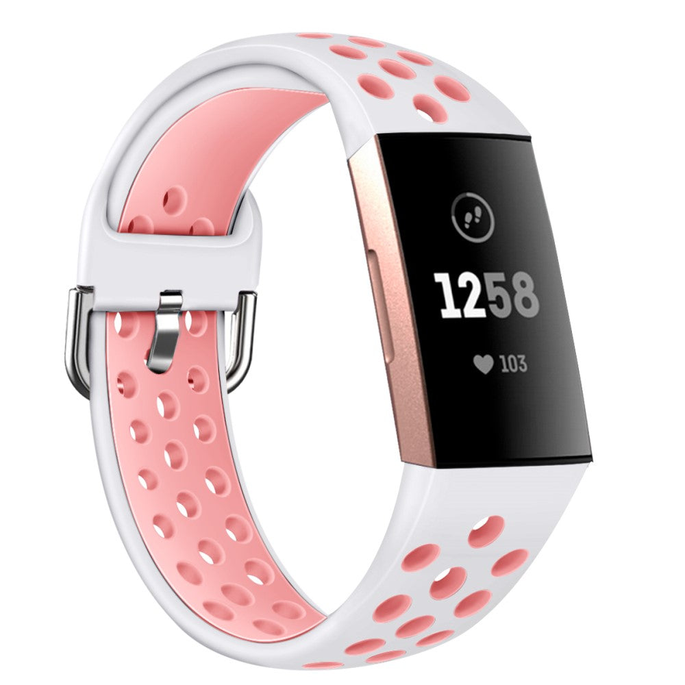 Fitbit Charge 3 / Fitbit Charge 4 Silicone Universel Strap - Pink#serie_2