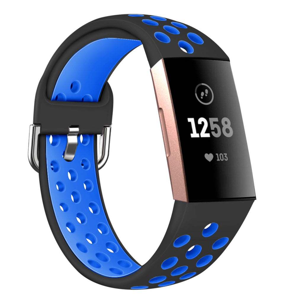 Fitbit Charge 3 / Fitbit Charge 4 Silicone Universel Strap - Blue#serie_8