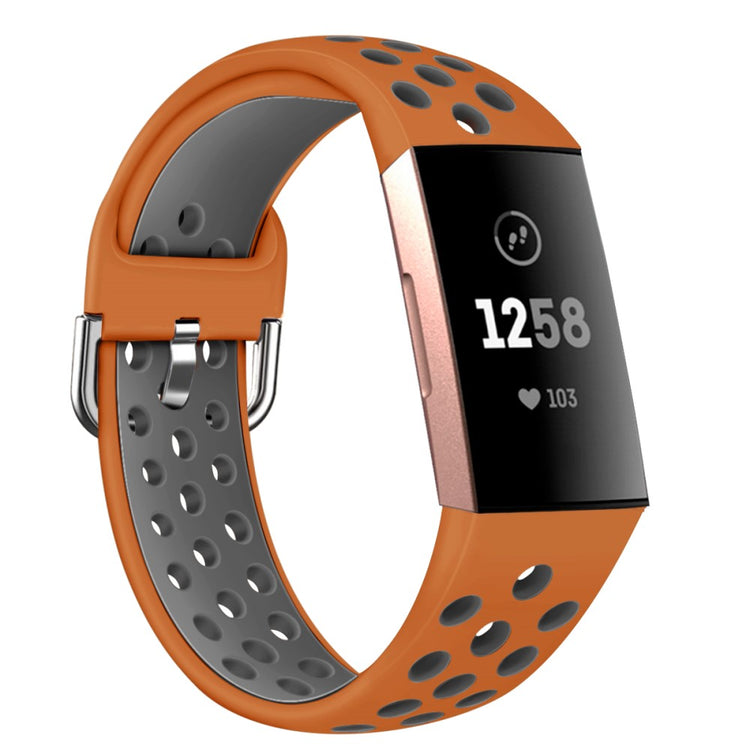 Fitbit Charge 3 / Fitbit Charge 4 Silicone Universel Strap - Orange#serie_3