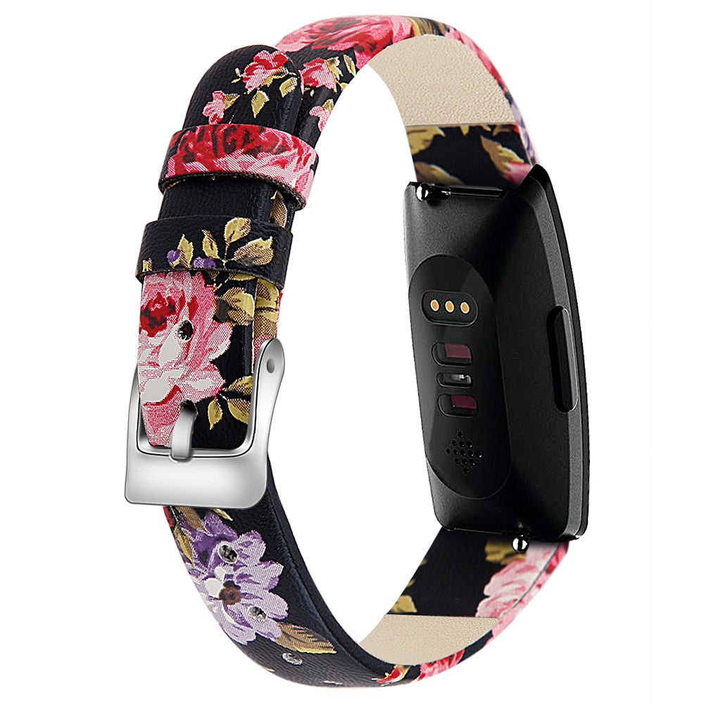 Very Fashionable Fitbit Inspire 1 Genuine Leather Strap - Pink#serie_1
