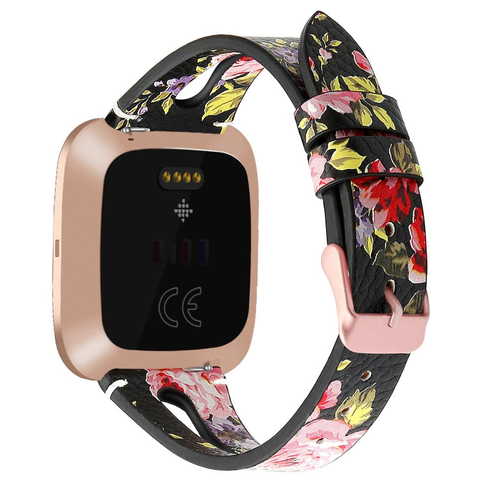 Mega Fashionable Fitbit Versa 3 Genuine Leather Strap - Pink#serie_5