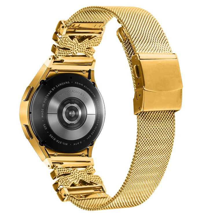 Incredibly Durable Samsung Smartwatch Metal Universel Strap - Gold#serie_1