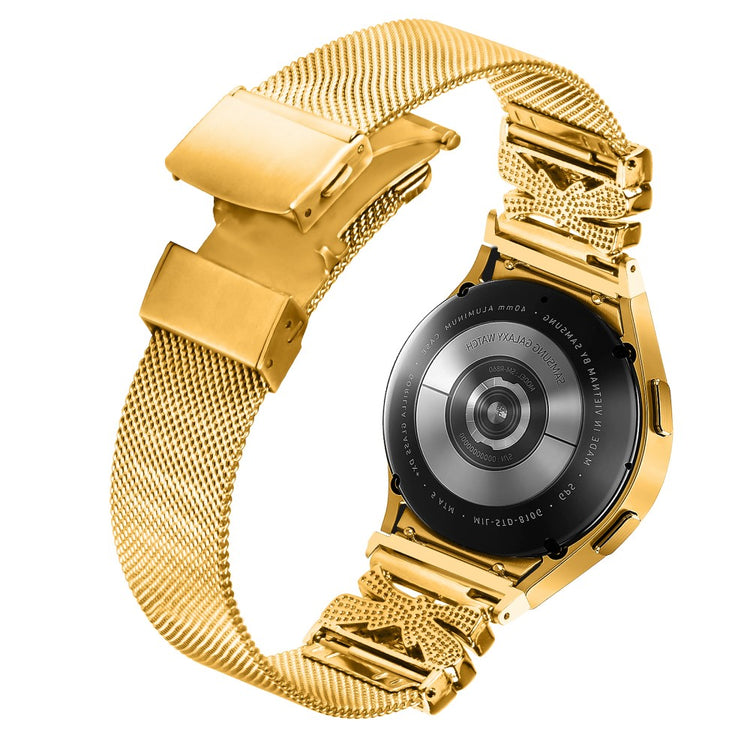 Super Fantastic Samsung Smartwatch Metal Universel Strap - Gold#serie_1