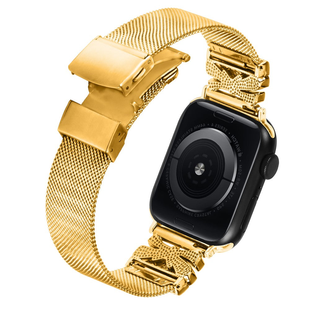 Nice Apple Smartwatch Metal And Rhinestone Universel Strap - Gold#serie_1