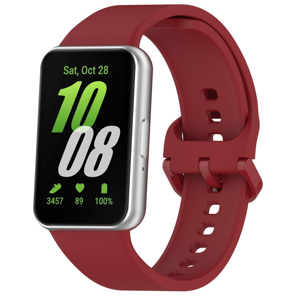 Super Pleasant Samsung Galaxy Fit 3 Silicone Strap - Red#serie_6