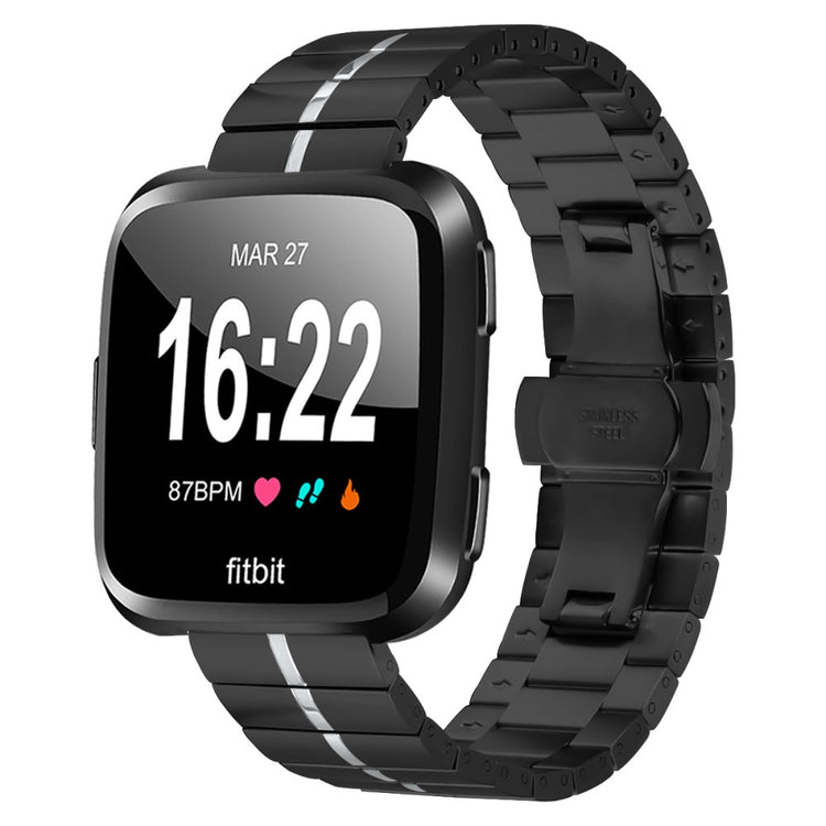 Mega Good Fitbit Smartwatch Metal Universel Strap - Black#serie_1