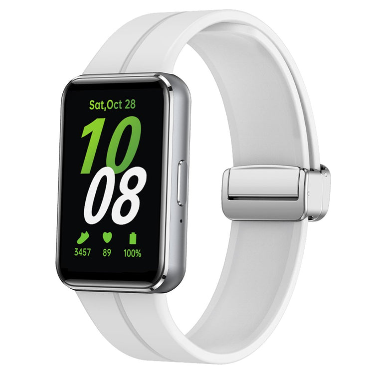 Mega Nice Samsung Galaxy Fit 3 Silicone Strap - White#serie_3