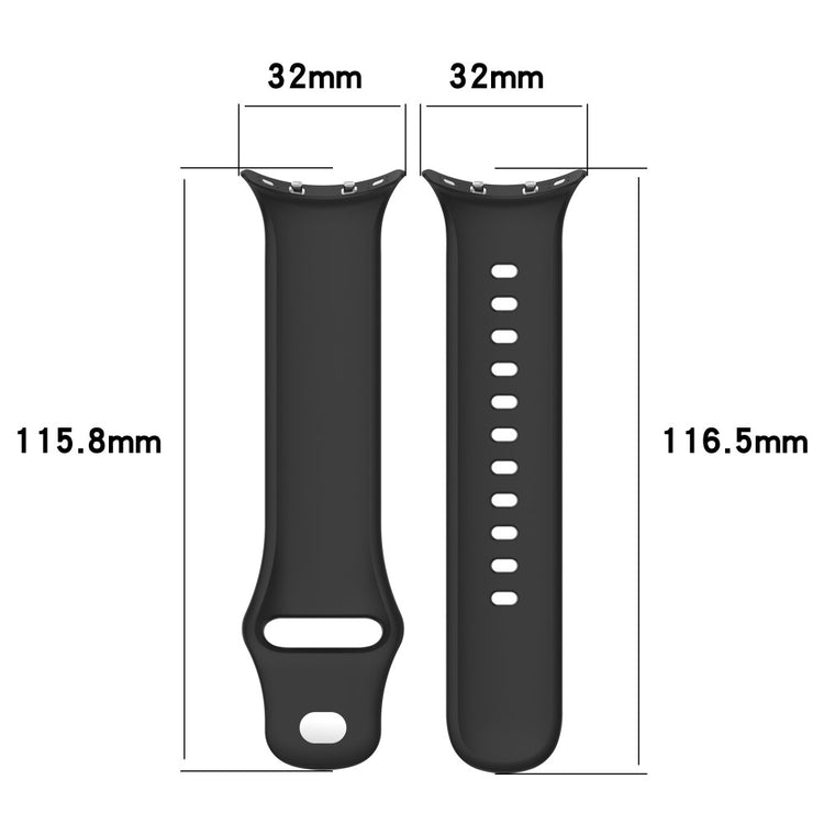 Very Fashionable Apple Smartwatch Silicone Universel Strap - Black#serie_6