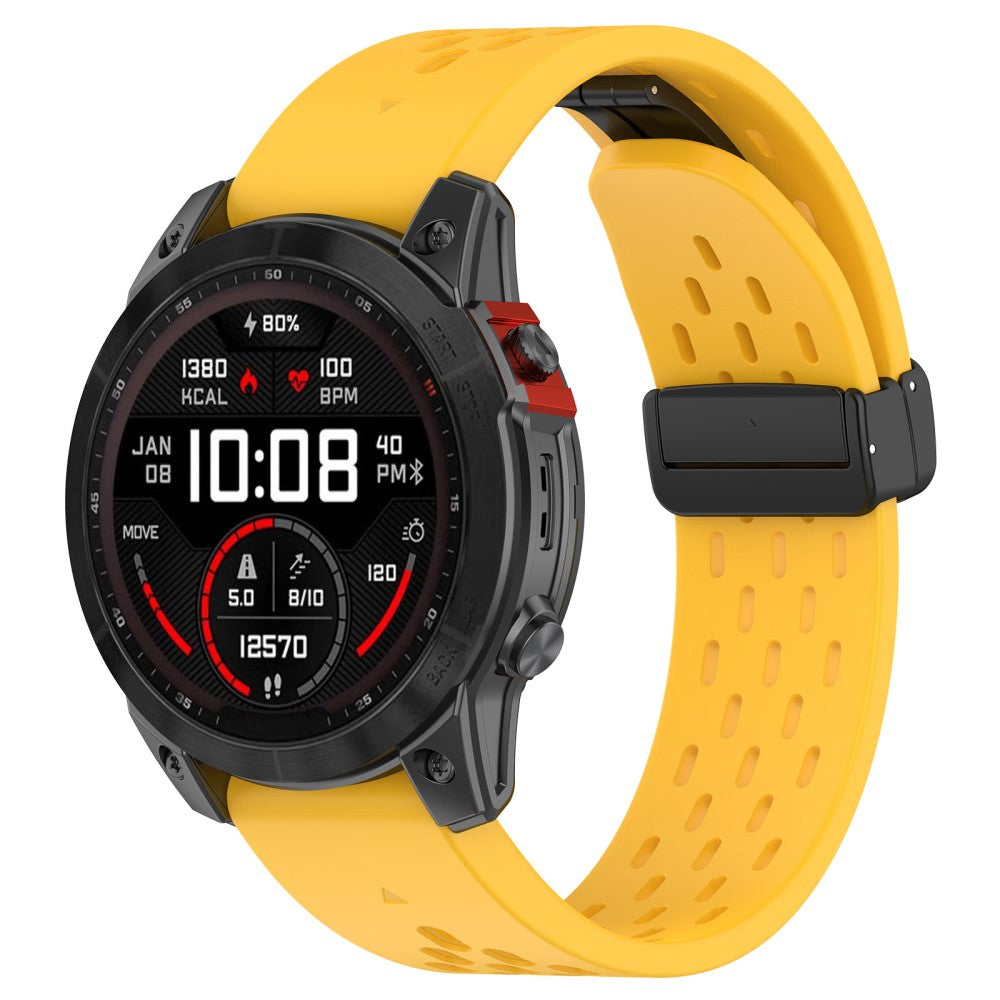 Very Nice Garmin Smartwatch Silicone Universel Strap - Yellow#serie_4