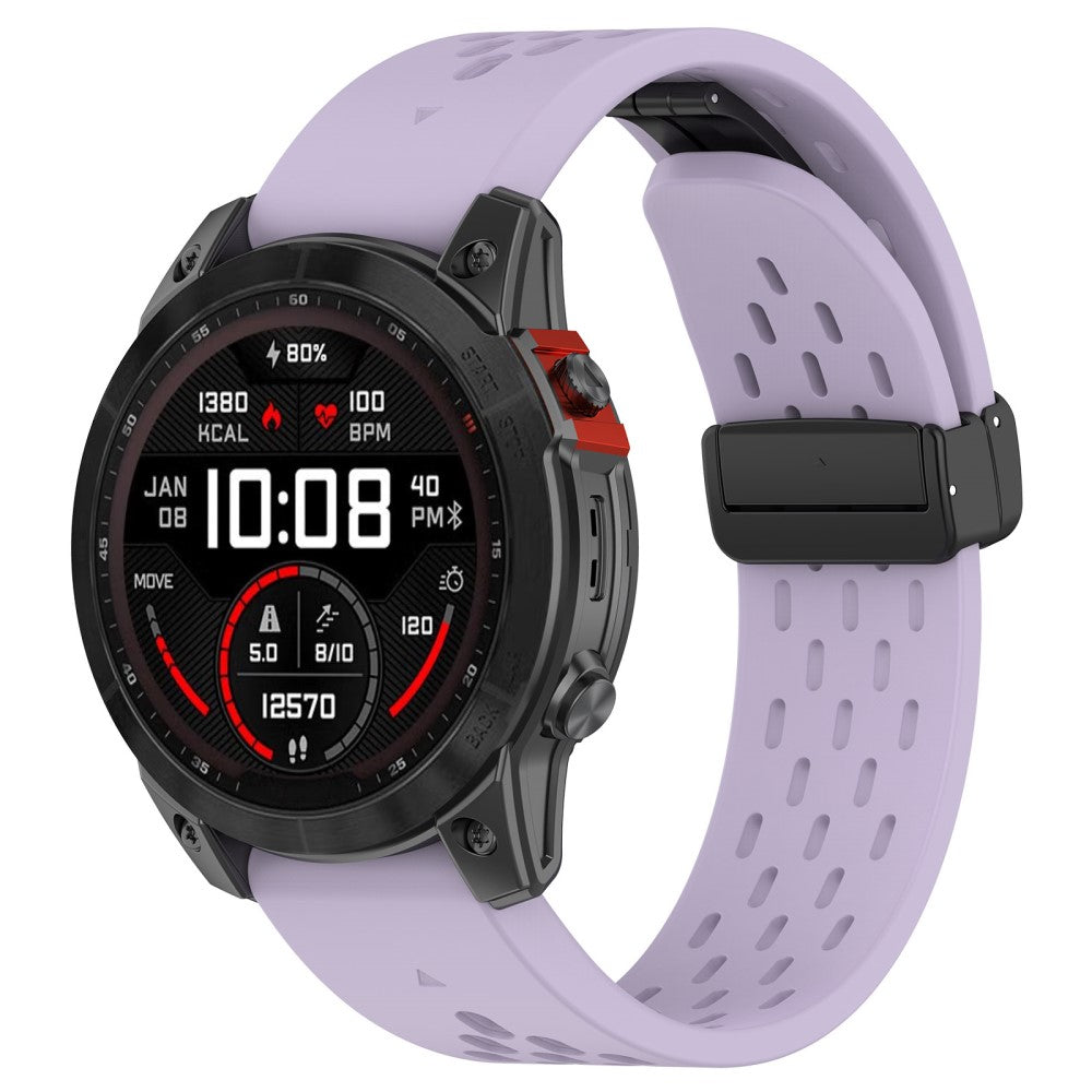 Really Beautiful Garmin Smartwatch Silicone Universel Strap - Purple#serie_9