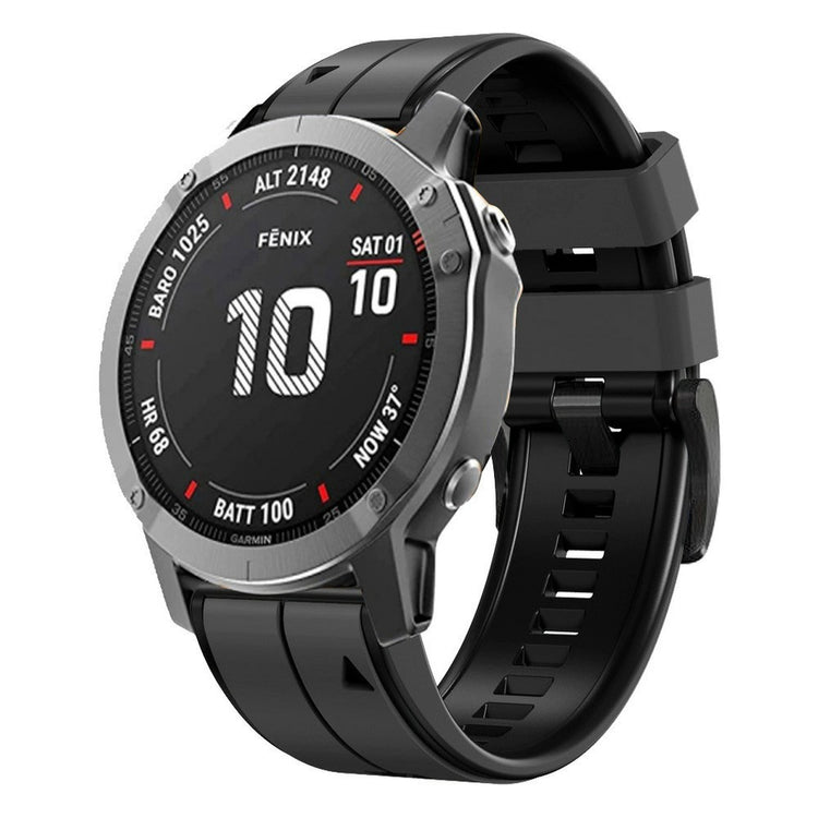 Very Stylish Garmin Smartwatch Silicone Universel Strap - Silver#serie_8