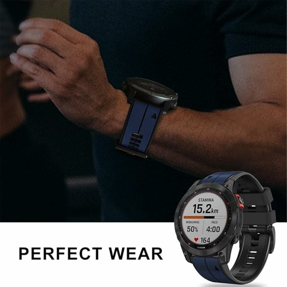 Very Stylish Garmin Smartwatch Silicone Universel Strap - Blue#serie_9