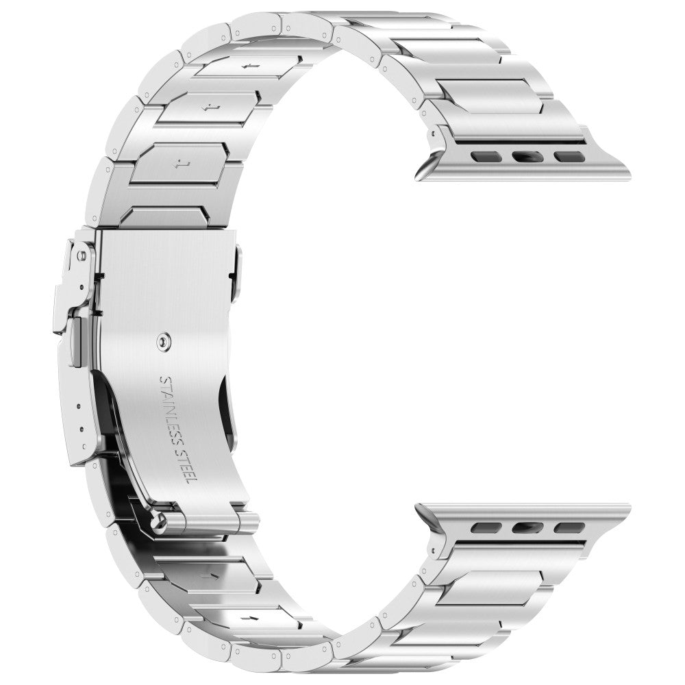 Mega Fashionable Apple Smartwatch Metal Universel Strap - Silver#serie_4