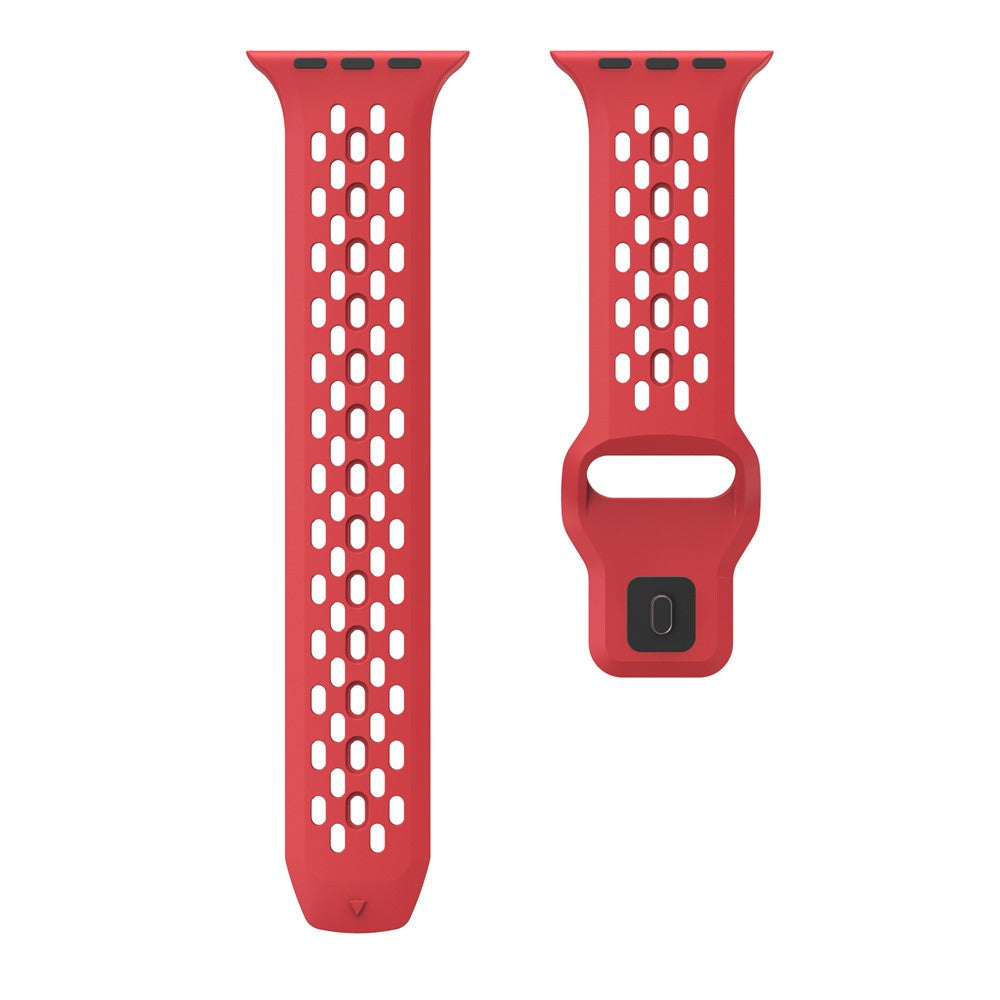 Lovely Apple Smartwatch Silicone Universel Strap - Red#serie_3