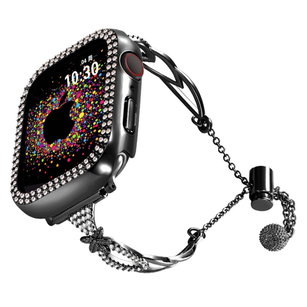 Remarkably Durable 20mm Rhinestone Strap - Black#serie_1