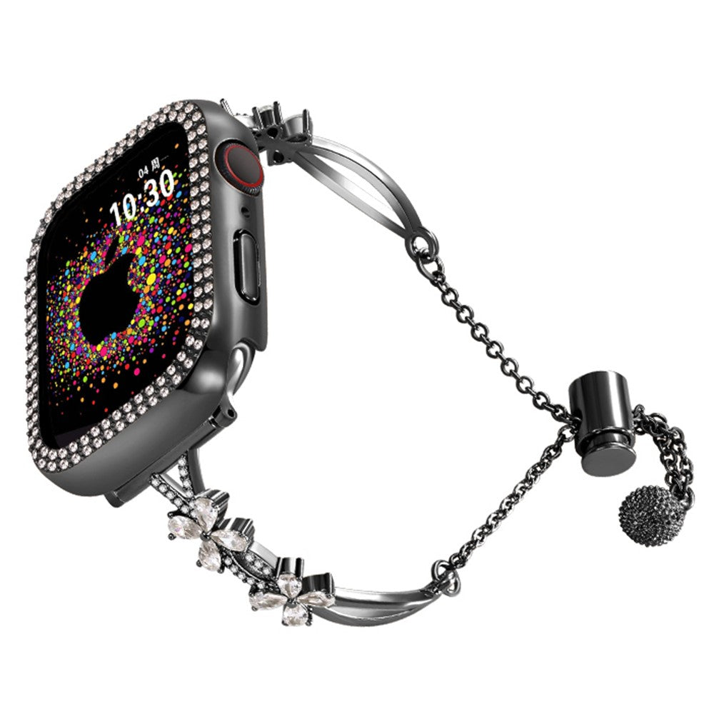 Absolutely Nice Apple Smartwatch Rhinestone Universel Strap - Black#serie_1