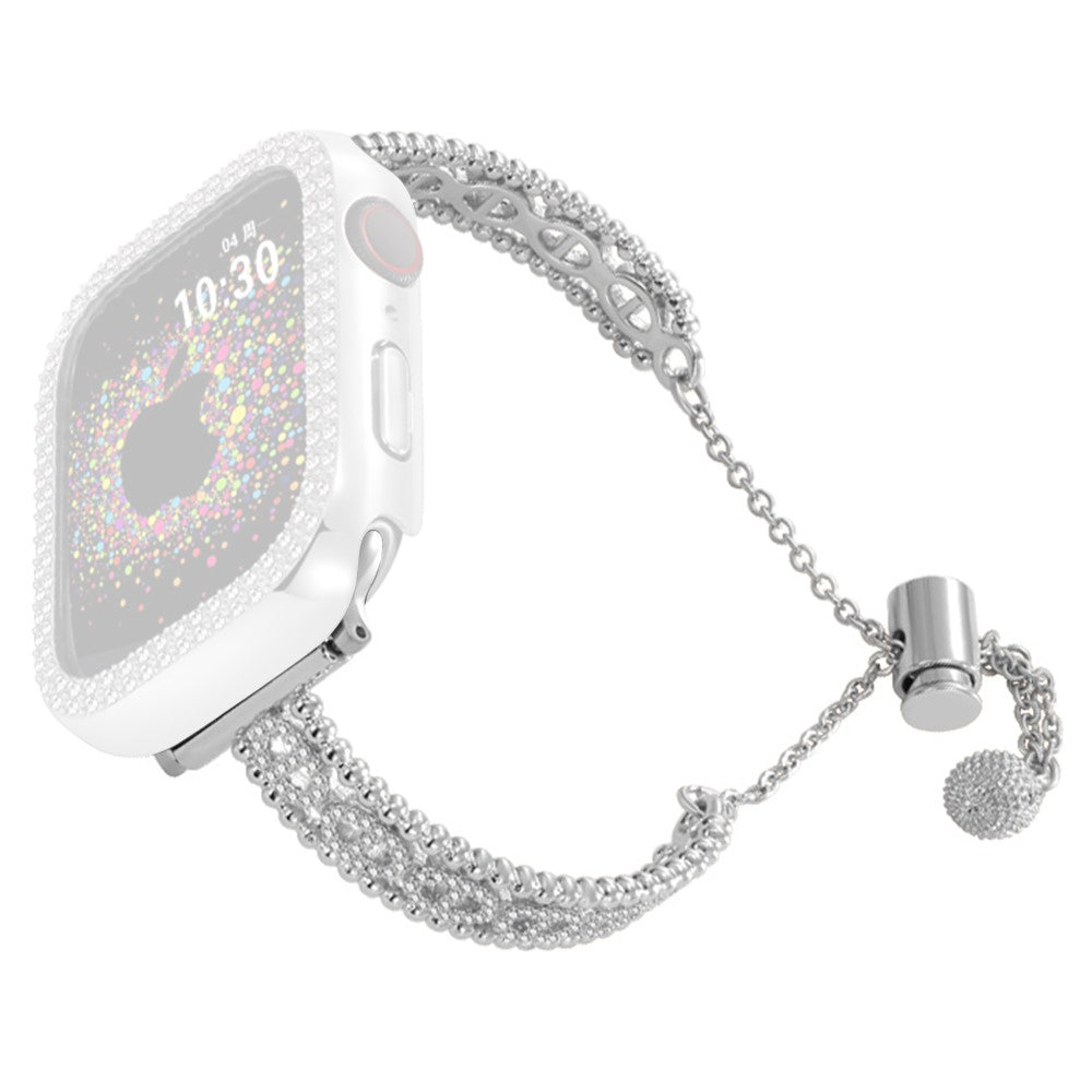 Lovely Apple Smartwatch Metal Universel Strap - Silver#serie_4