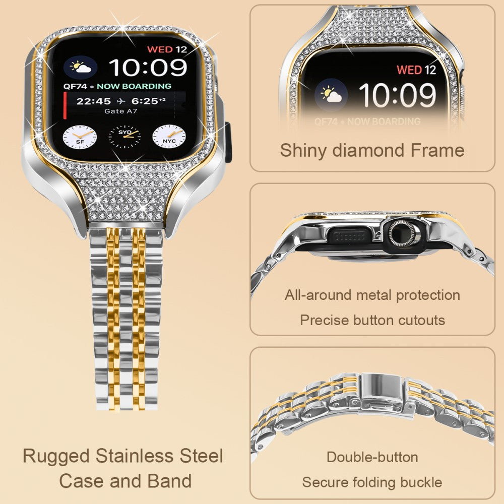 Very Good Apple Smartwatch Rhinestone Universel Strap - Gold#serie_2