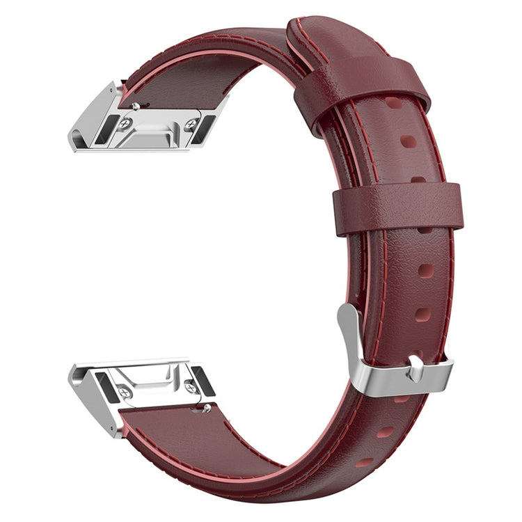 Wonderful Garmin Smartwatch Genuine Leather Universel Strap - Red#serie_6