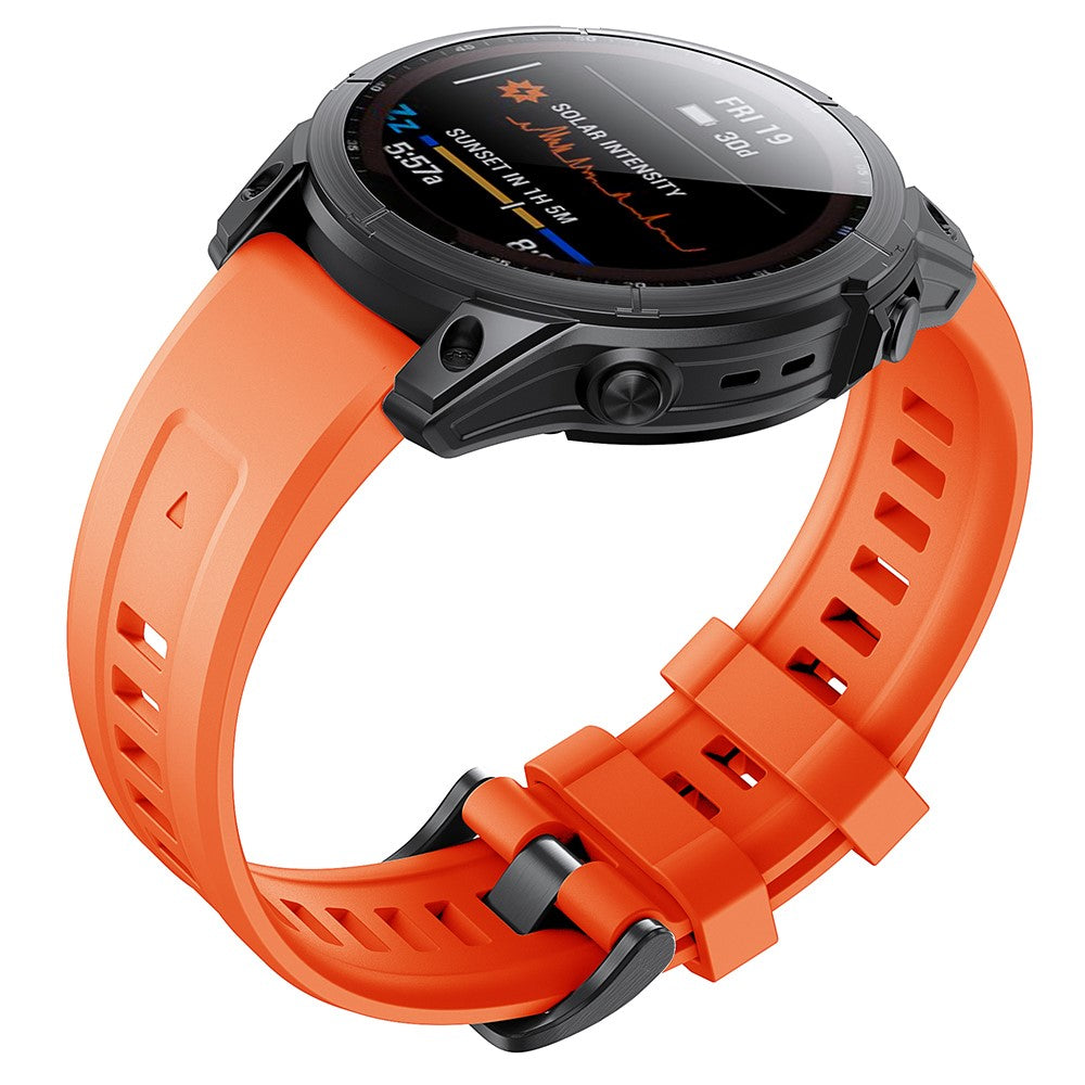 Mega Agreeable Garmin Smartwatch Silicone Universel Strap - Orange#serie_4