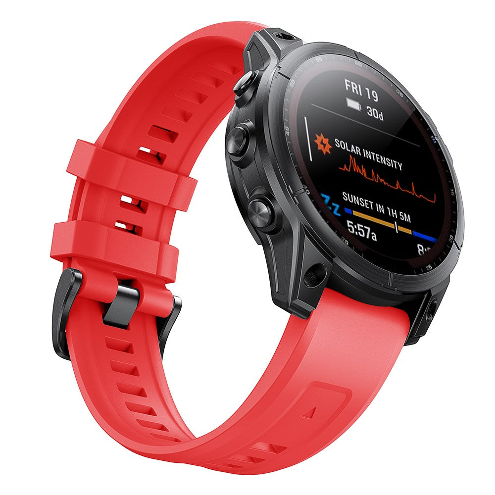 Mega Agreeable Garmin Smartwatch Silicone Universel Strap - Red#serie_5