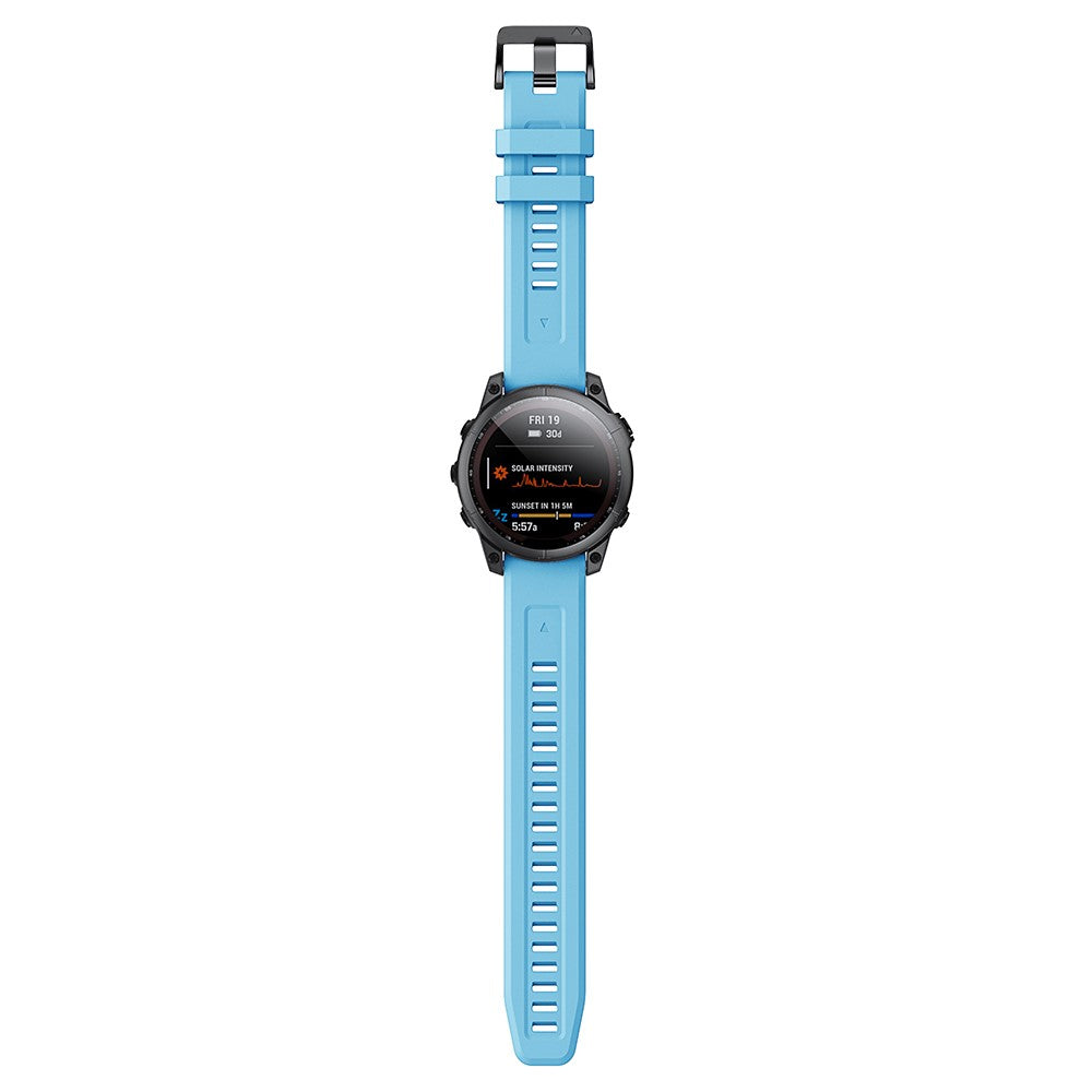 Mega Agreeable Garmin Smartwatch Silicone Universel Strap - Blue#serie_8