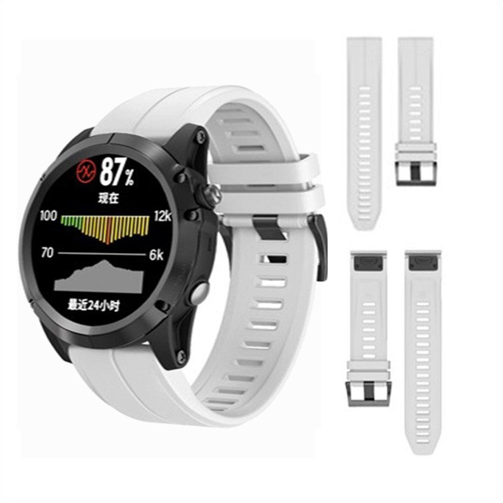 Very Stylish Garmin Smartwatch Silicone Universel Strap - White#serie_2