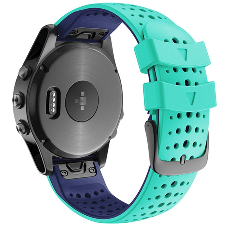 Super Tough Garmin Smartwatch Silicone Universel Strap - Green#serie_8