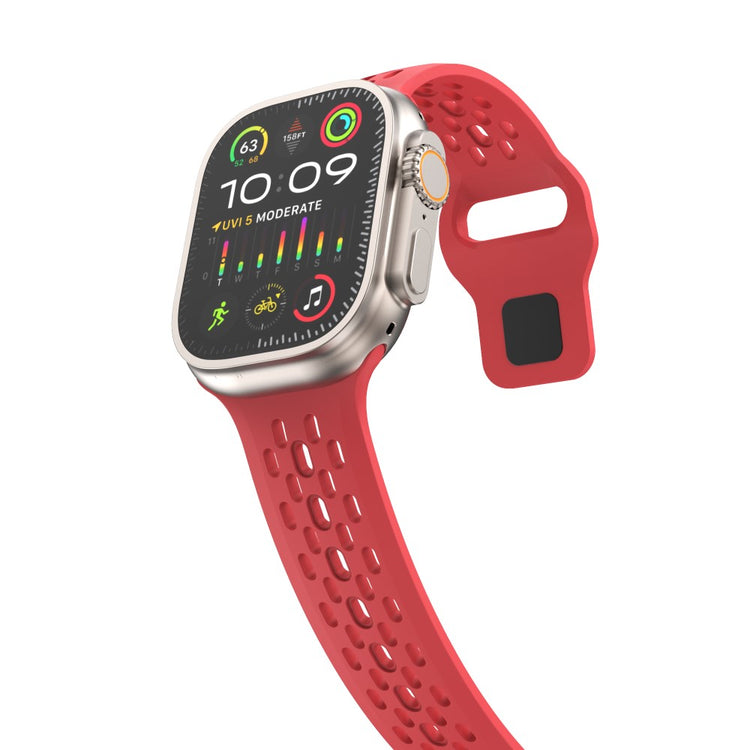 Mega Fashionable Apple Smartwatch Silicone Universel Strap - Red#serie_5