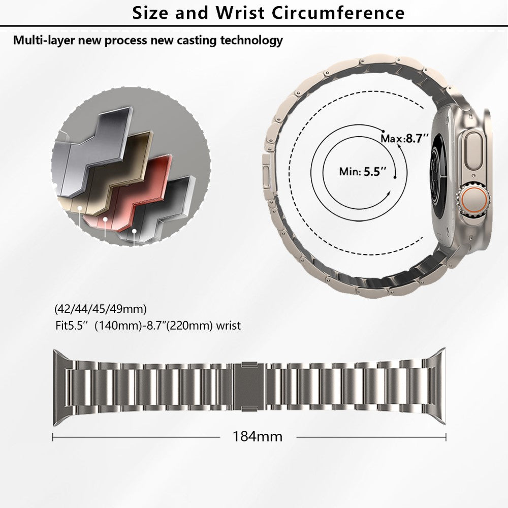 Very Cool Apple Smartwatch Metal Universel Strap - Silver#serie_1