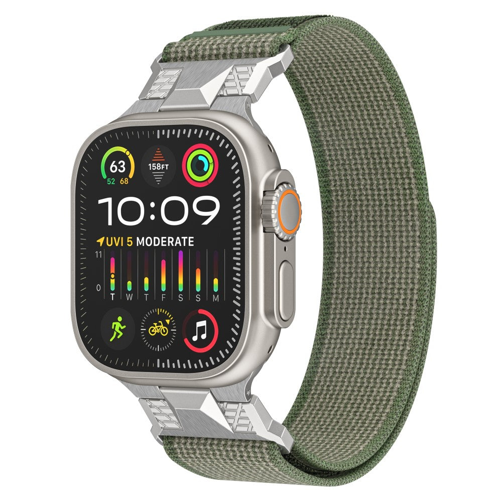 Absolutely Agreeable Apple Smartwatch Nylon Universel Strap - Green#serie_1