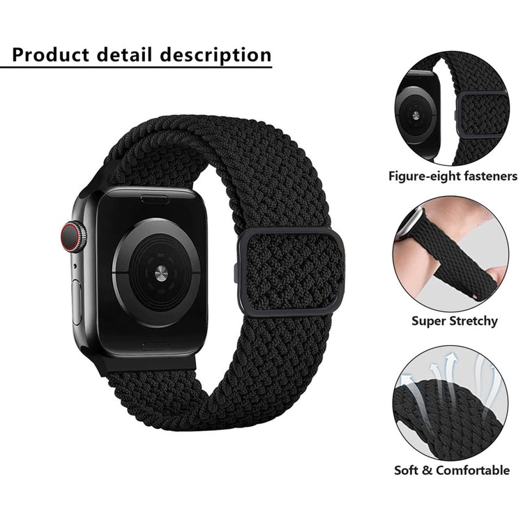 Very Elegant Apple Smartwatch Nylon Universel Strap - Silver#serie_21