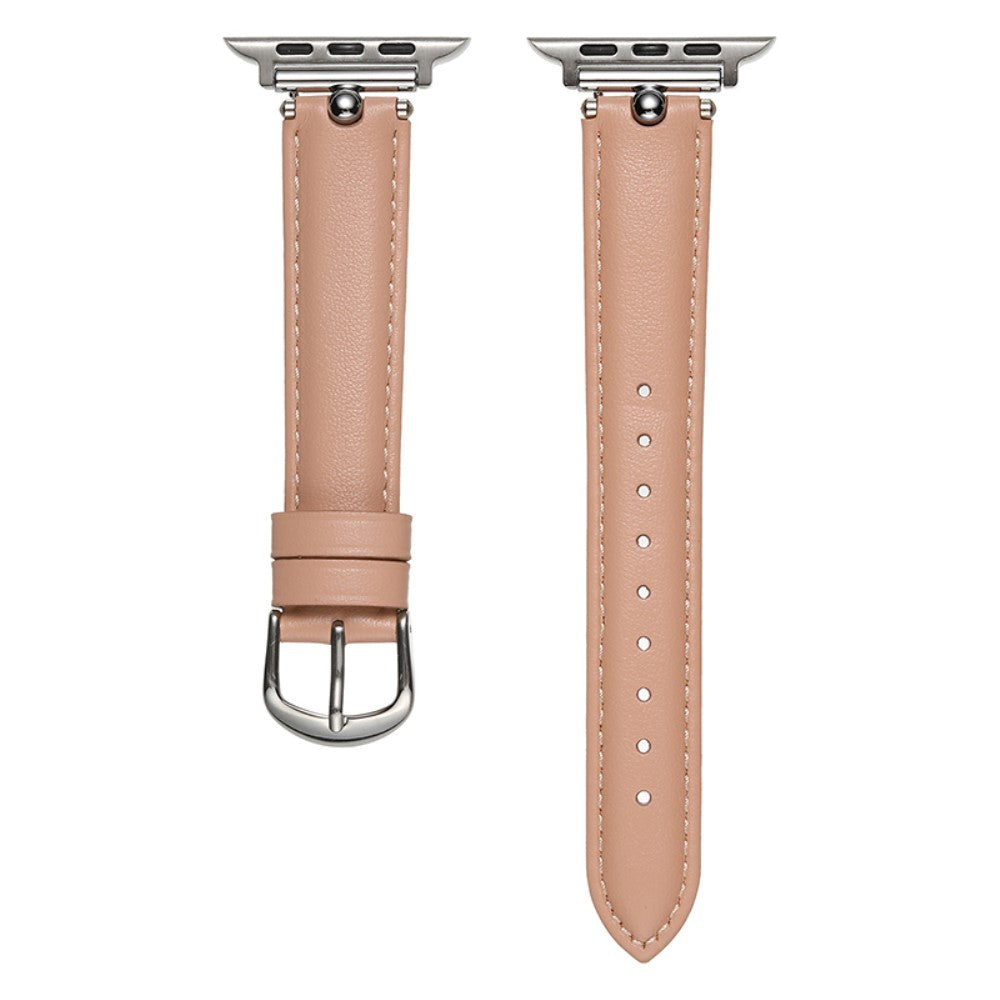 Mega Cool Apple Smartwatch Genuine Leather Universel Strap - Pink#serie_12