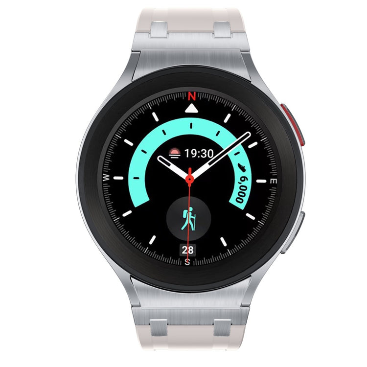 Samsung Galaxy Watch 5 (40mm) / Samsung Galaxy Watch 6 Classic (43mm) Silicone Universel Strap - Silver#serie_12