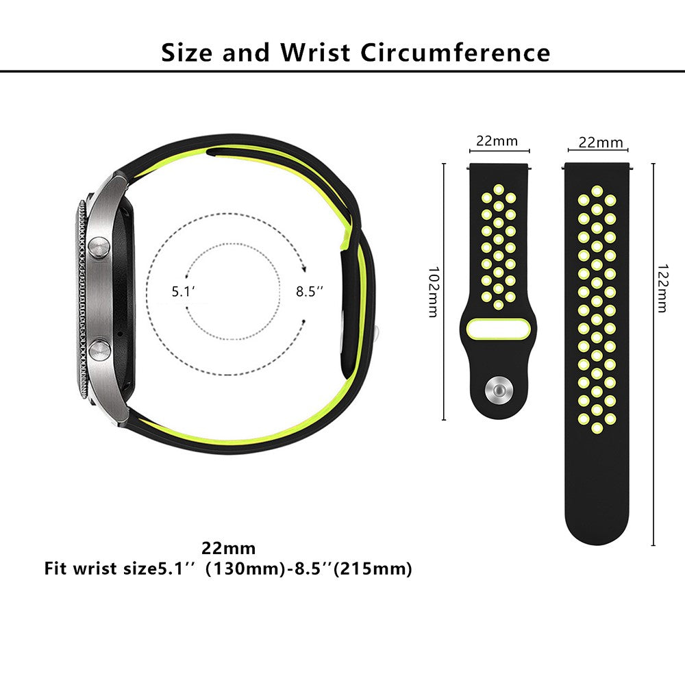 Mega Delightful Smartwatch Silicone Universel Strap - Yellow#serie_5