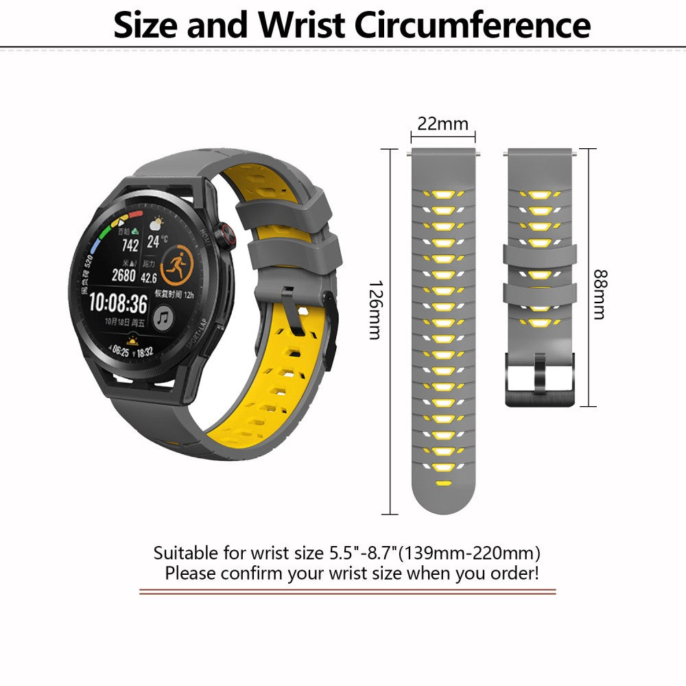 Incredibly Cool Smartwatch Silicone Universel Strap - Yellow#serie_6