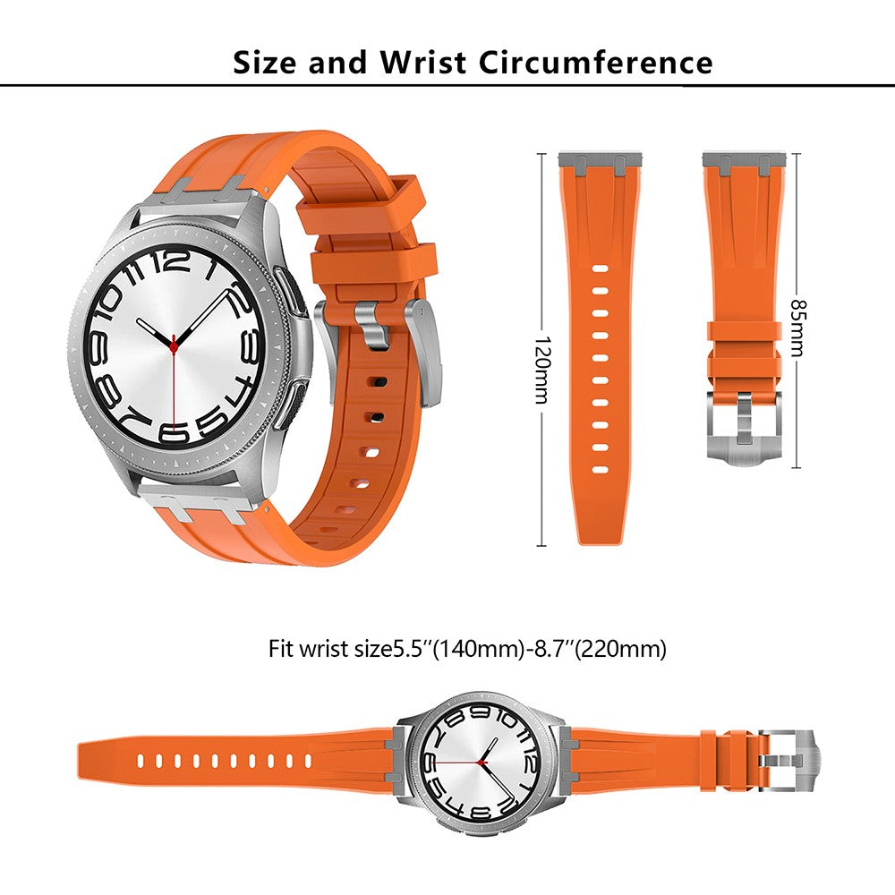 Really Beautiful Smartwatch Silicone Universel Strap - Silver#serie_8