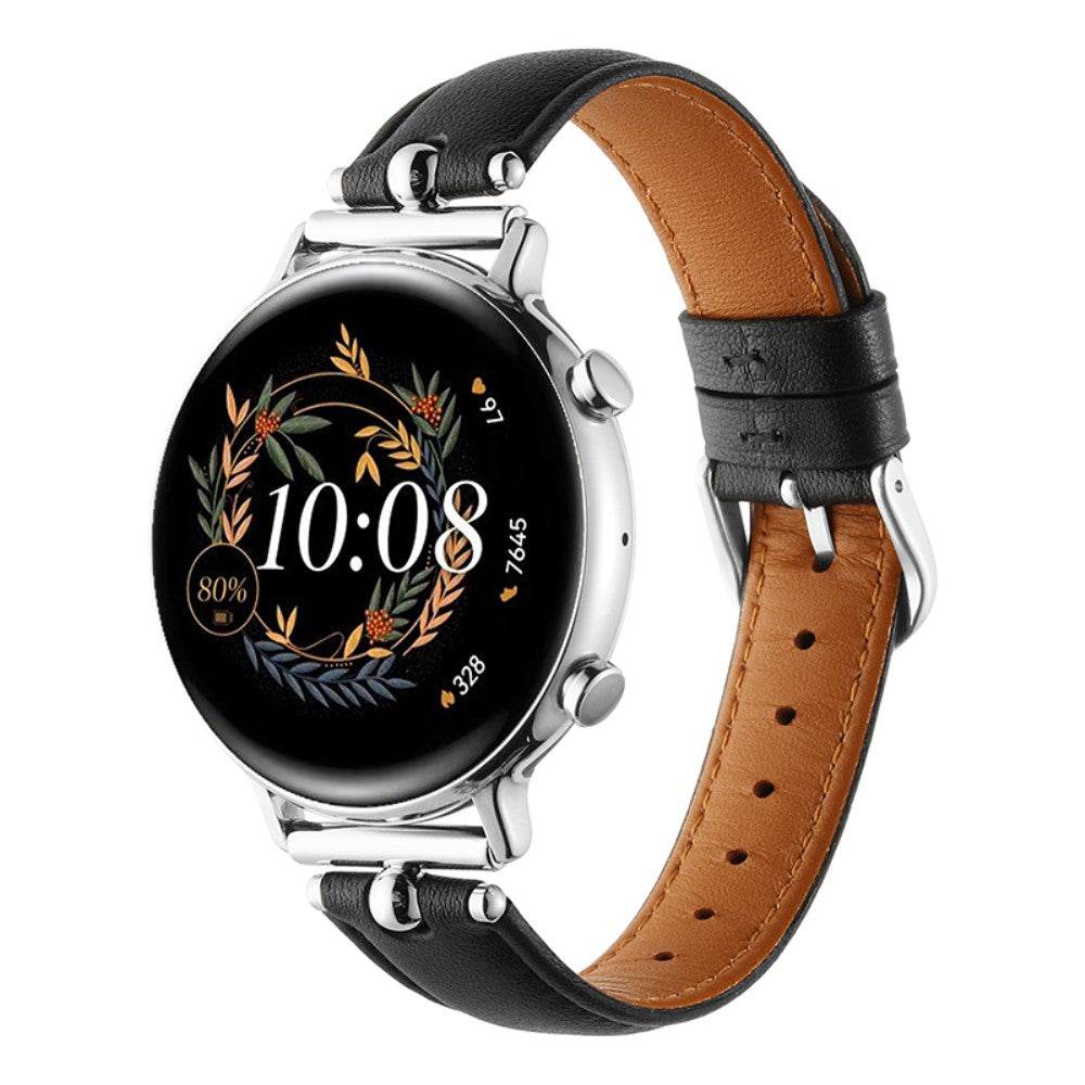 Samsung Galaxy Watch 5 Pro / Samsung Galaxy Watch 6 Classic (47mm) Genuine Leather Universel Strap - Black#serie_7