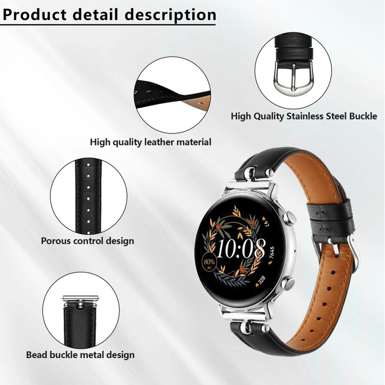 Samsung Galaxy Watch 5 Pro / Samsung Galaxy Watch 6 Classic (47mm) Genuine Leather Universel Strap - Brown#serie_9