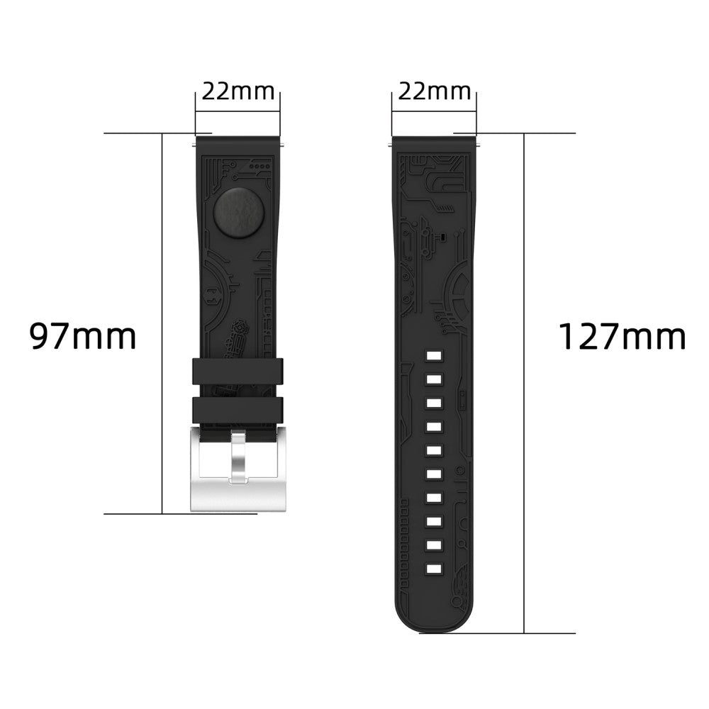 Mega Fantastic Smartwatch Silicone Universel Strap - Yellow#serie_4